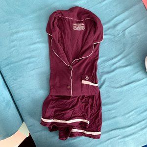 Maroon Victoria's Secret PJs